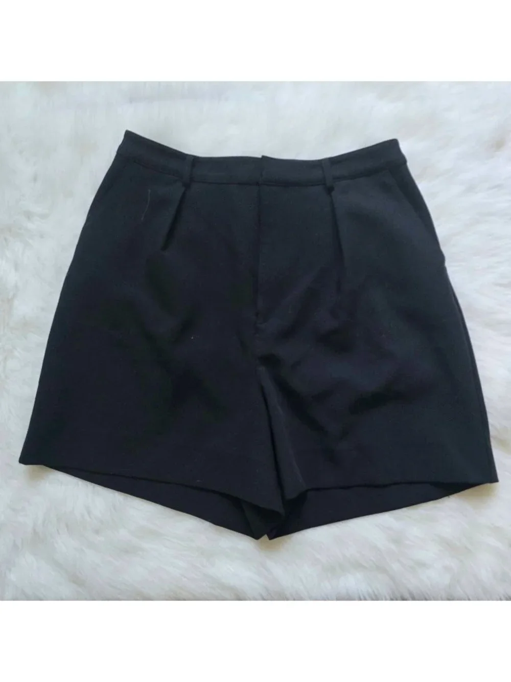 Good American Black The Summer Boss Culottes Dress Shorts size 6